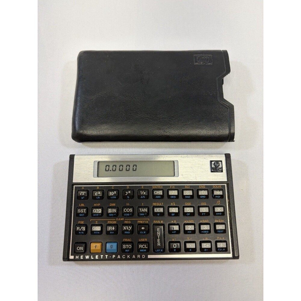 Vintage Hewlett-Packard HP 15C Scientific Calculator w/ Original Sleeve (TESTED)